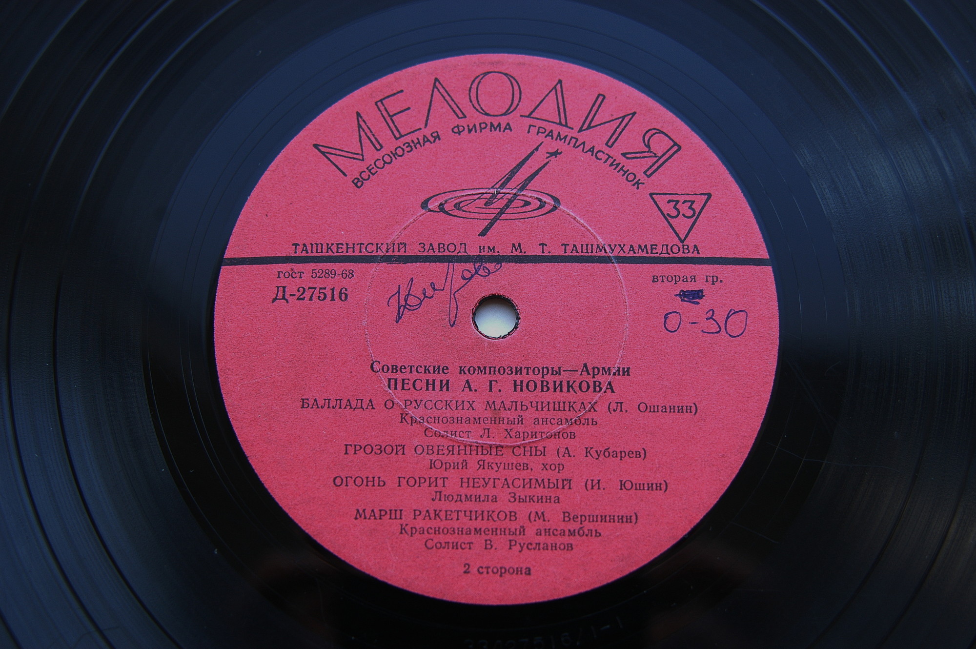 Песни А. Г. НОВИКОВА (1896). Из цикла «Советские композиторы – Армии»