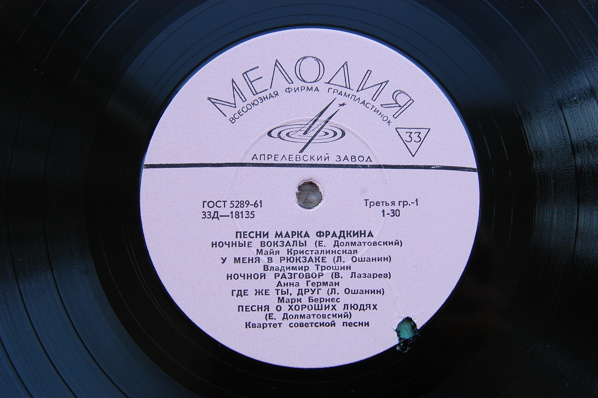 Песни Марка ФРАДКИНА