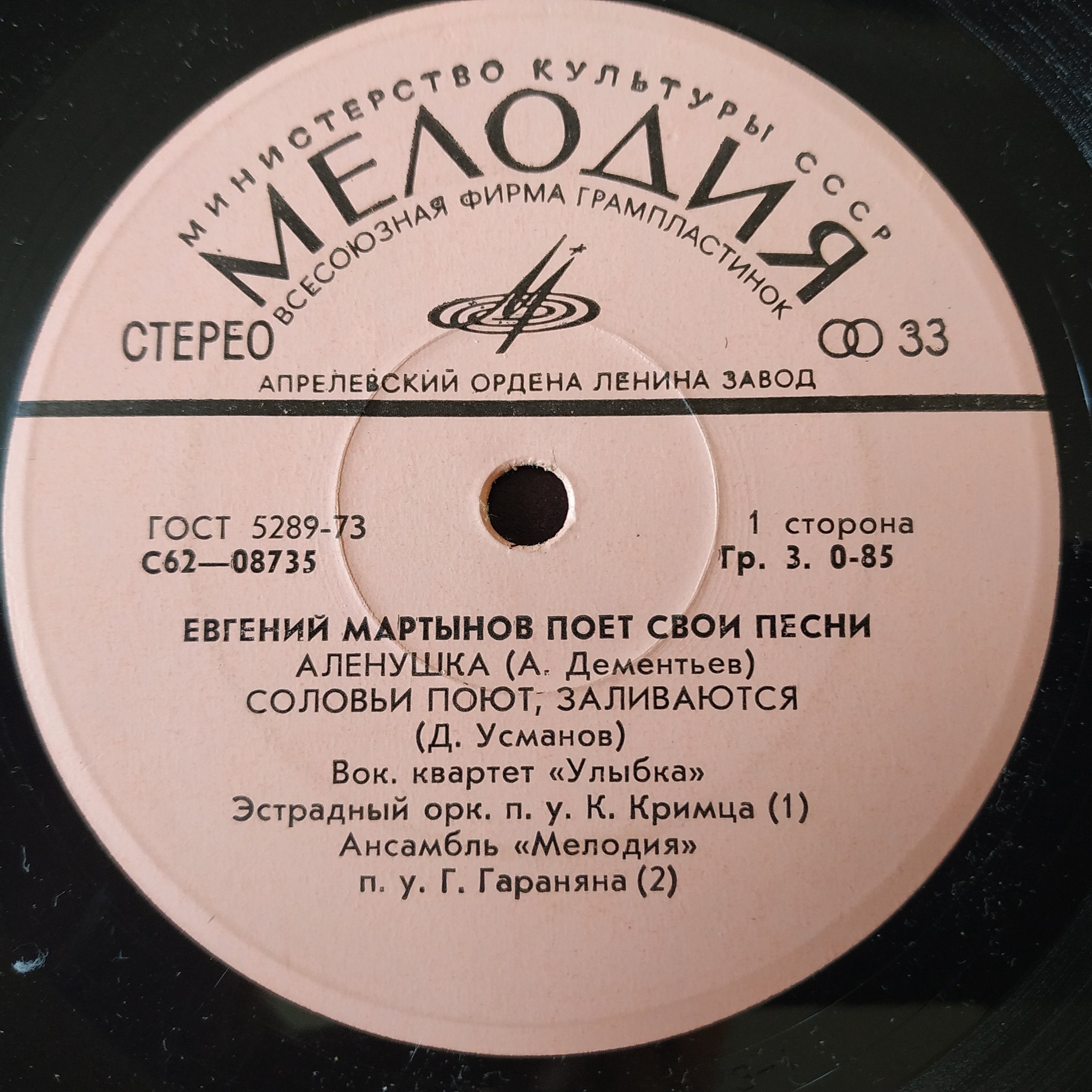 Евгений Мартынов поёт свои песни