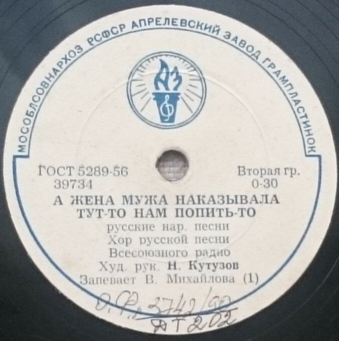 ХОР РУССКОЙ ПЕСНИ ВСЕСОЮЗНОГО РАДИО