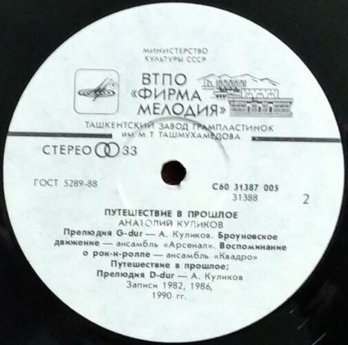 Анатолий КУЛИКОВ (бас-гитара «Fender»): «Путешествие в прошлое»