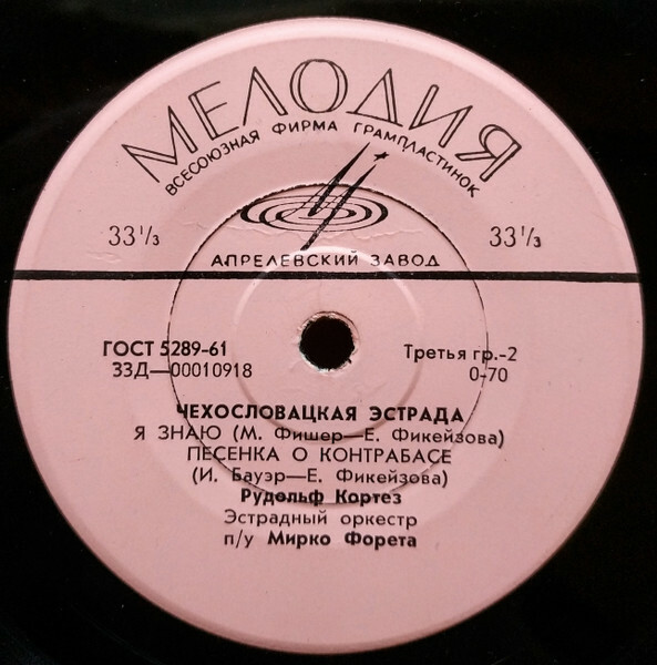 ЧЕХОСЛОВАЦКАЯ ЭСТРАДА