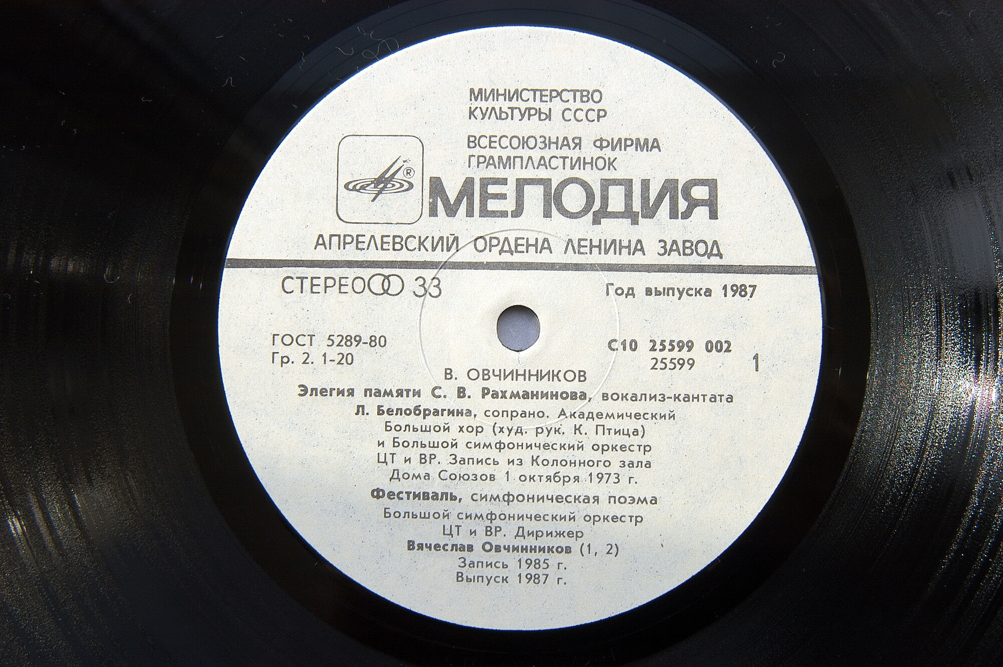 В. ОВЧИННИКОВ (1936)