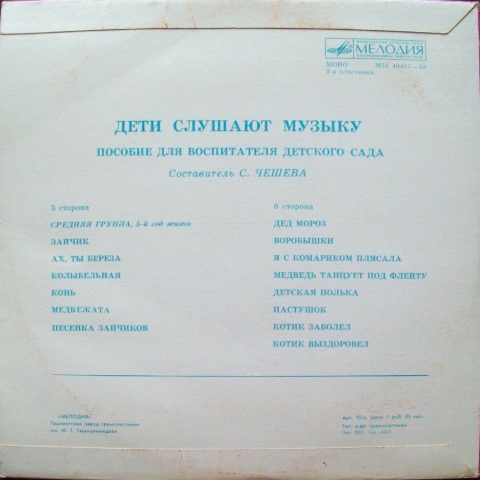 ДЕТИ СЛУШАЮТ МУЗЫКУ (Первая часть)