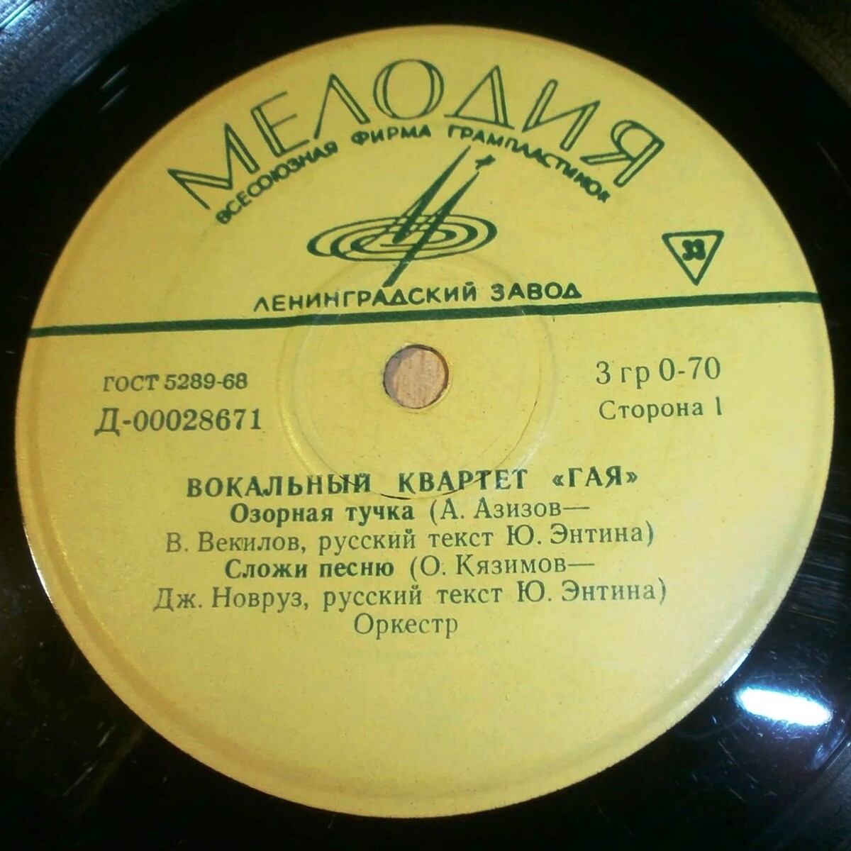 ВОКАЛЬНЫЙ КВАРТЕТ «ГАЯ»