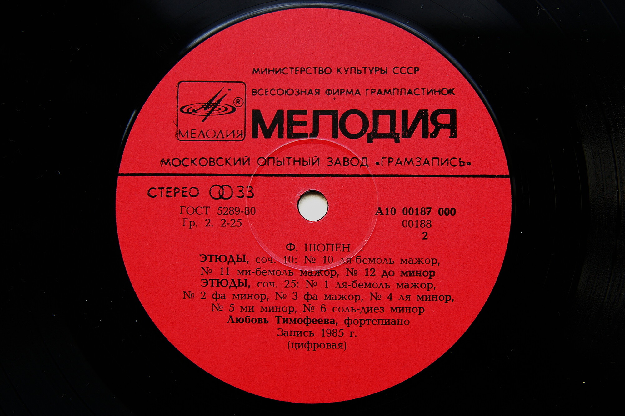 Ф. Шопен: Этюды (Любовь Тимофеева, ф-но)