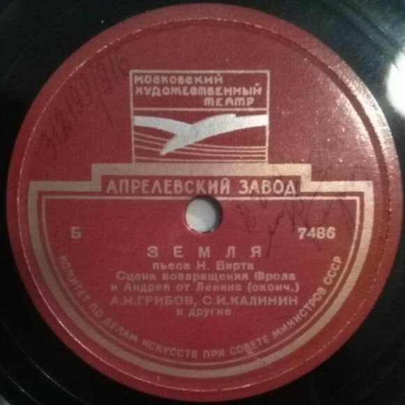 "ЗЕМЛЯ", пьеса Н. Вирта. Сцена возвращения Фрола и Андрея от Ленина