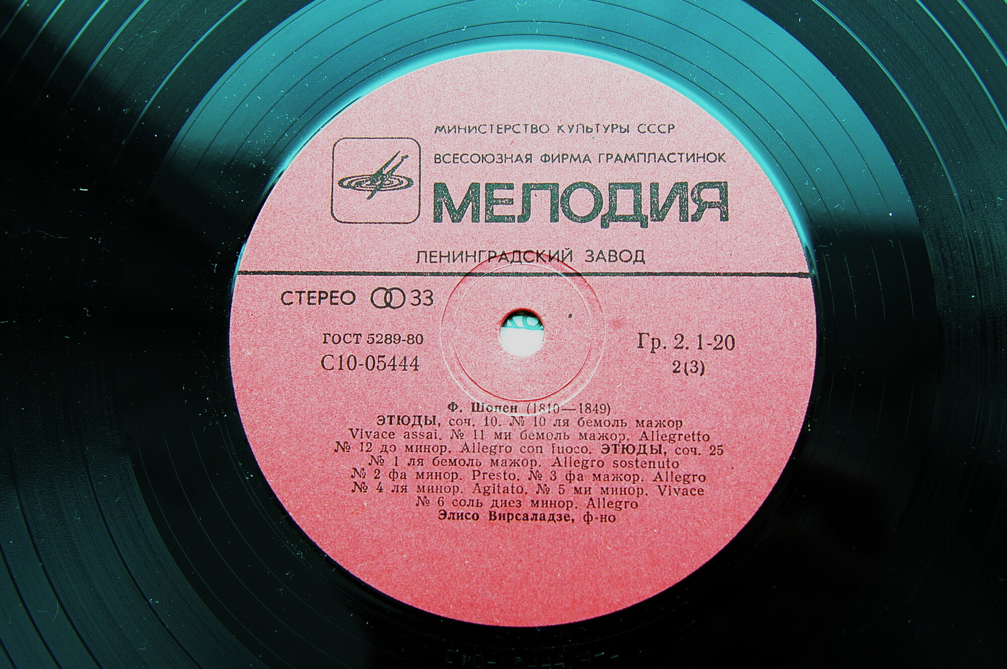 Ф. Шопен (1810 - 1849). Играет Элисо Вирсаладзе