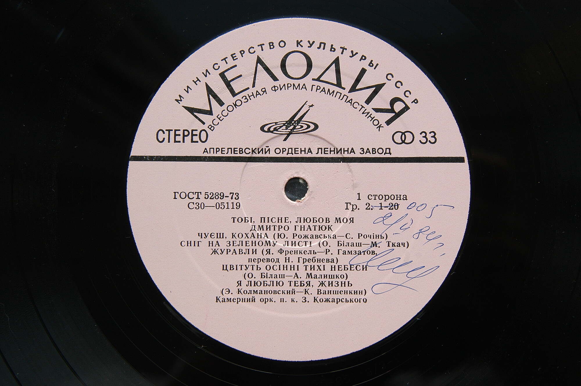 Дмитро Гнатюк. Тобі, пісне, любов моя