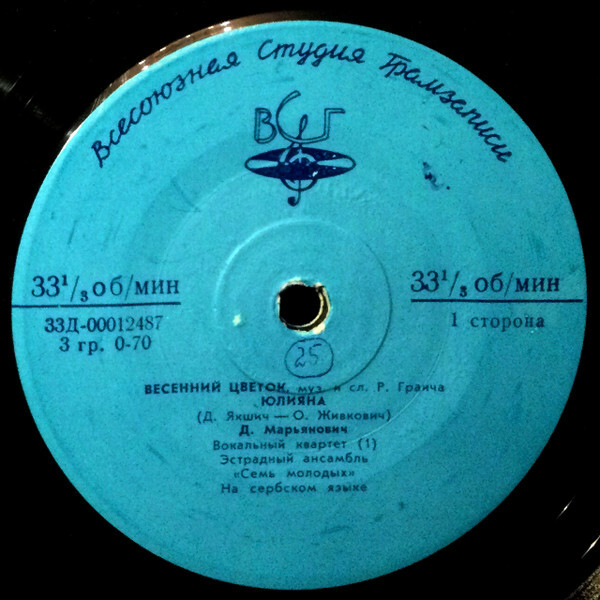 ЮГОСЛАВСКАЯ ЭСТРАДА (на сербохорватском яз.)