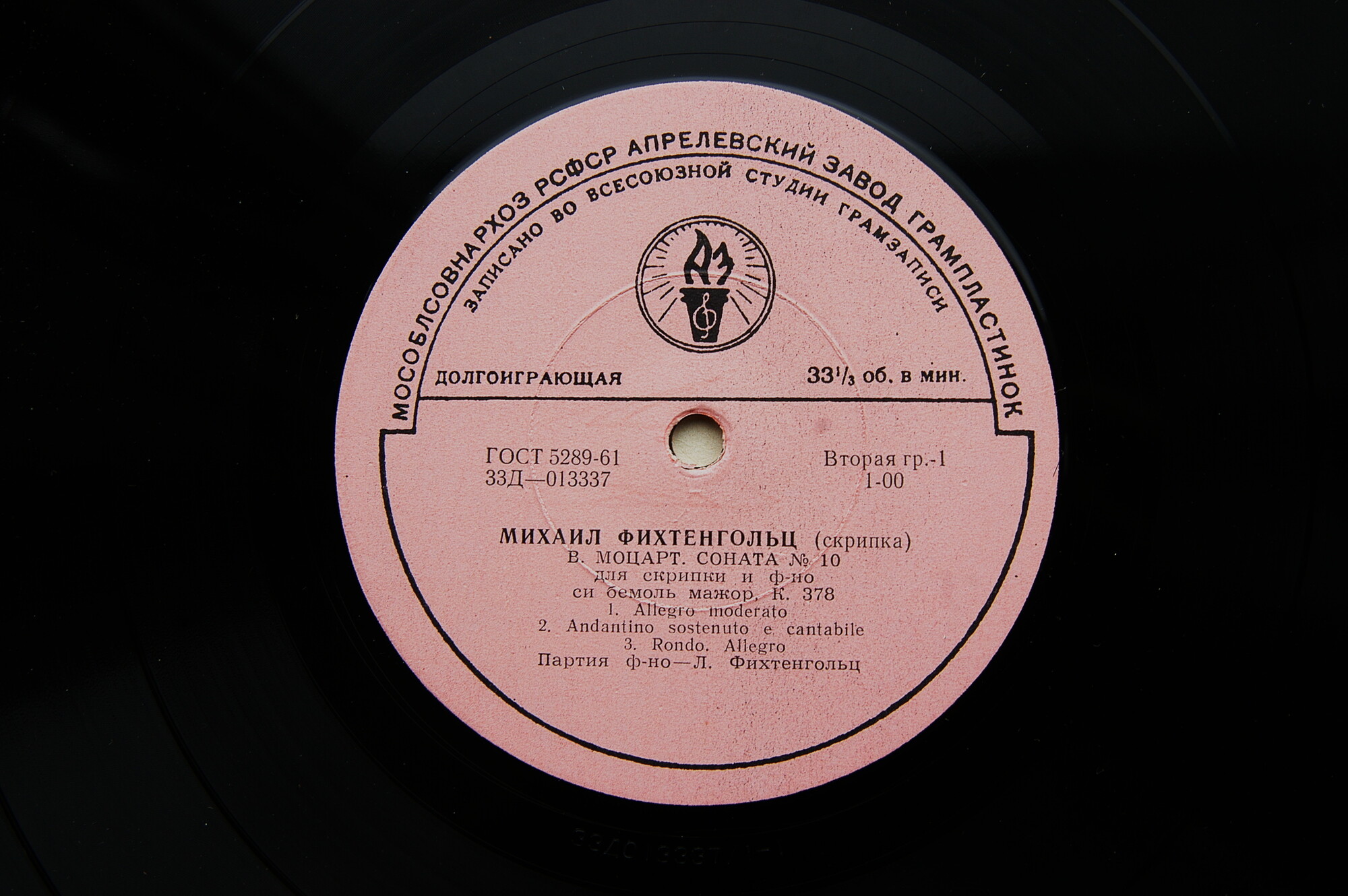 Михаил ФИХТЕНГОЛЬЦ (скрипка)