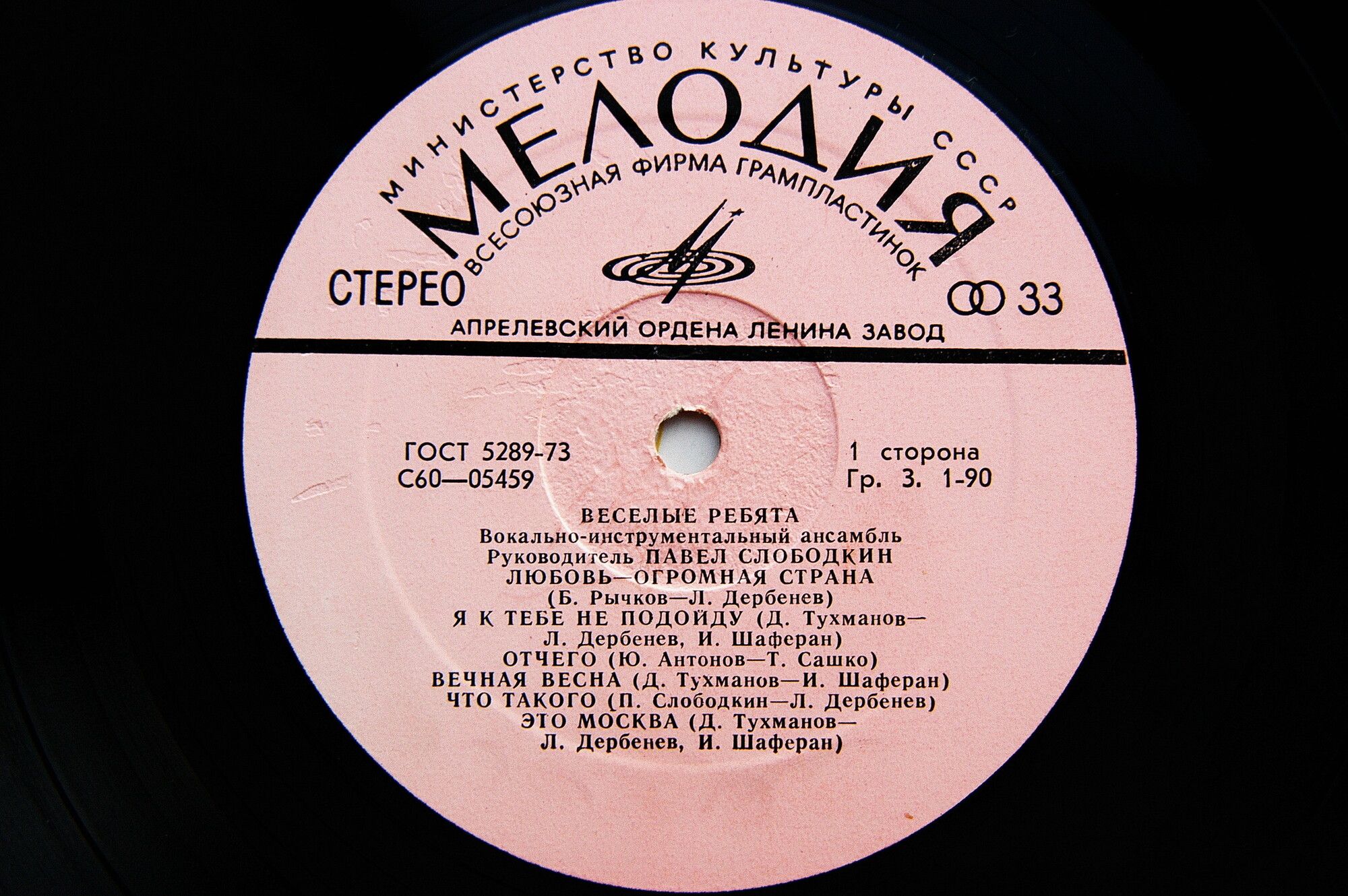 ВИА «Веселые ребята». Любовь – огромная страна