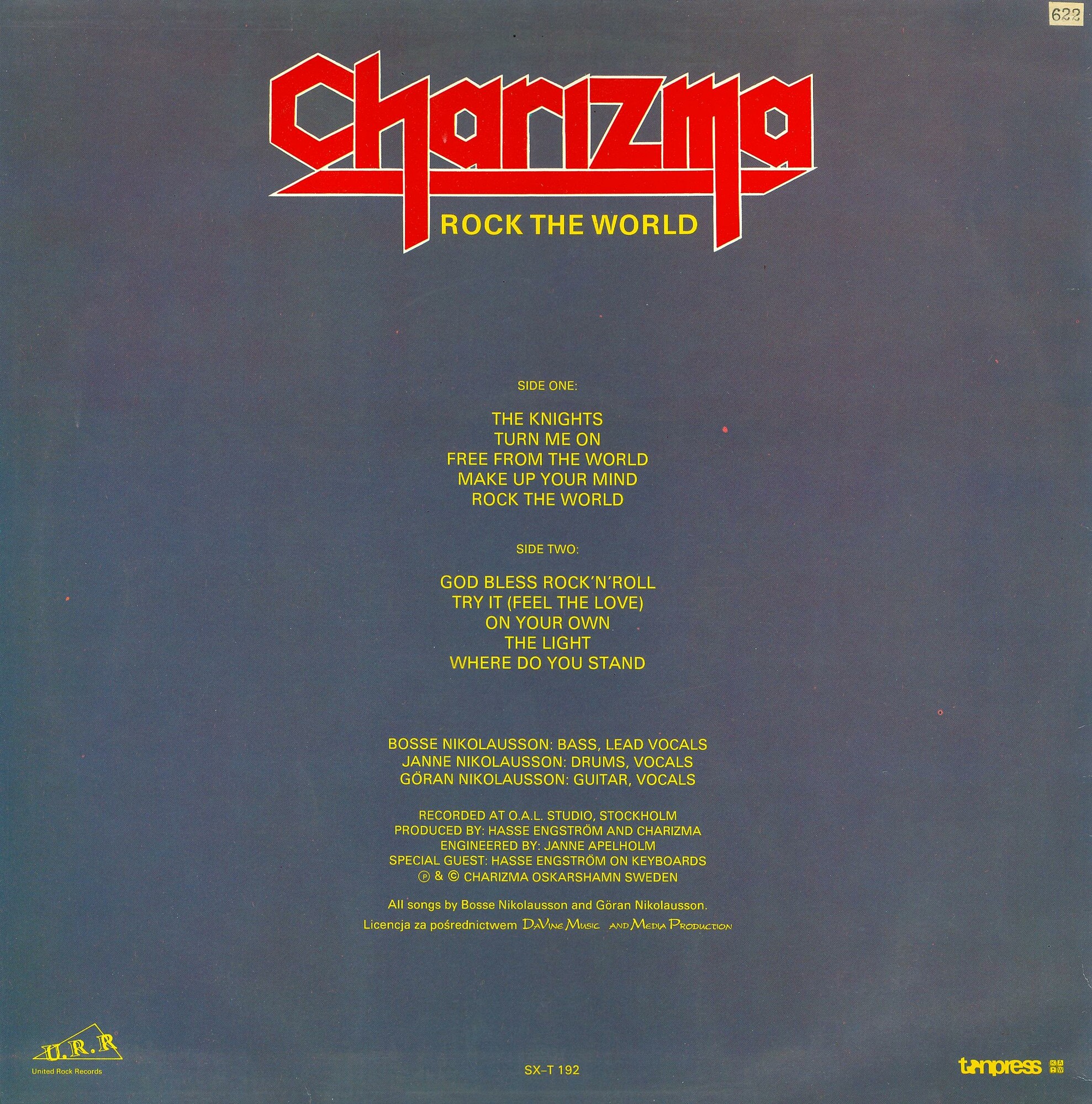 Charizma "Rock the world" [по заказу польской фирмы TONPRESS SX-T 192]