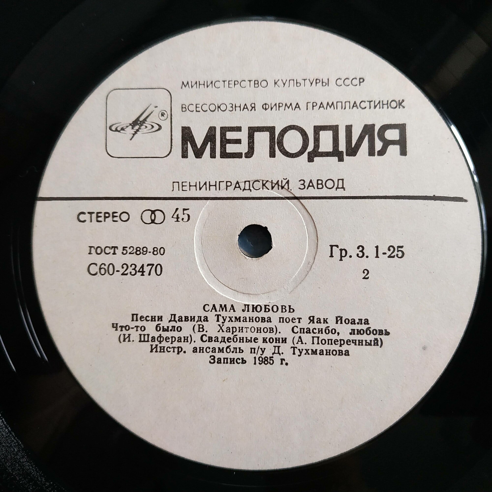 Сама любовь. Песни Давида Тухманова поет Яак Йоала