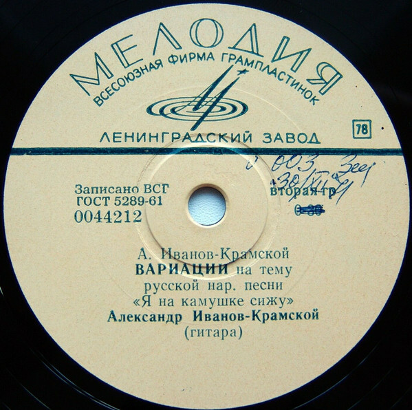 А. ИВАНОВ-КРАМСКОЙ, гитара