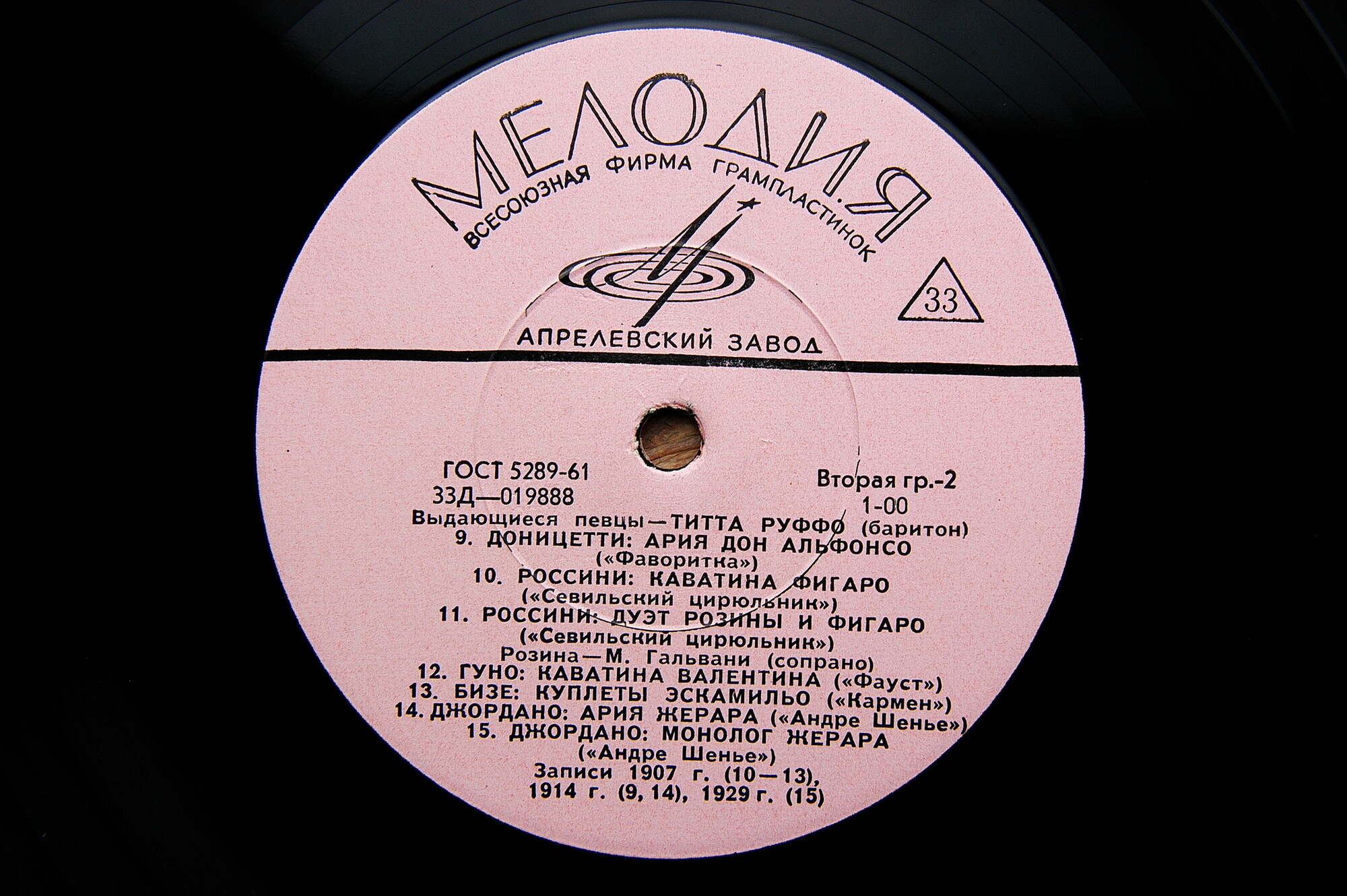 ТИТТА РУФФО (баритон)