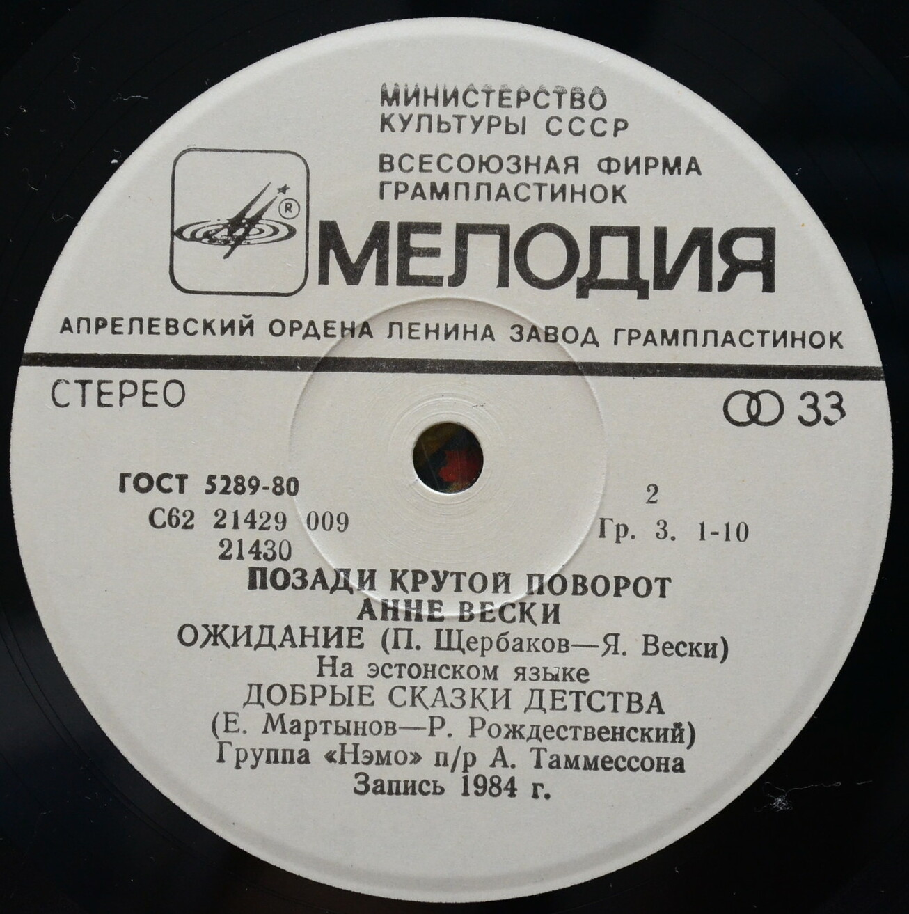 Анне ВЕСКИ. «Позади крутой поворот»