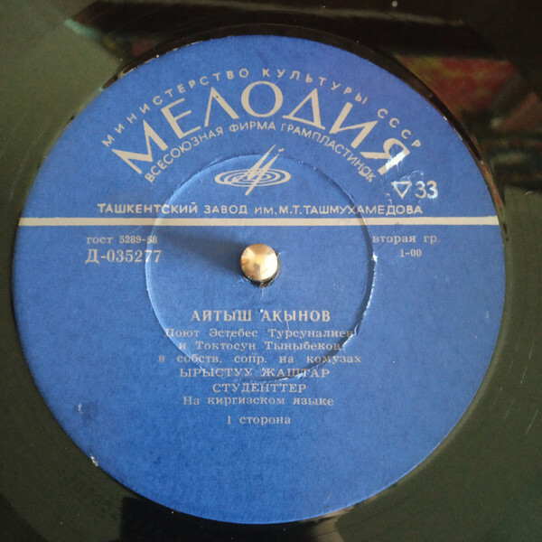 Айтыш акынов. Поют Эстебес ТУРСУНАЛИЕВ и Токтосун ТЫНЫБЕКОВ в собств. сопр. на комузах