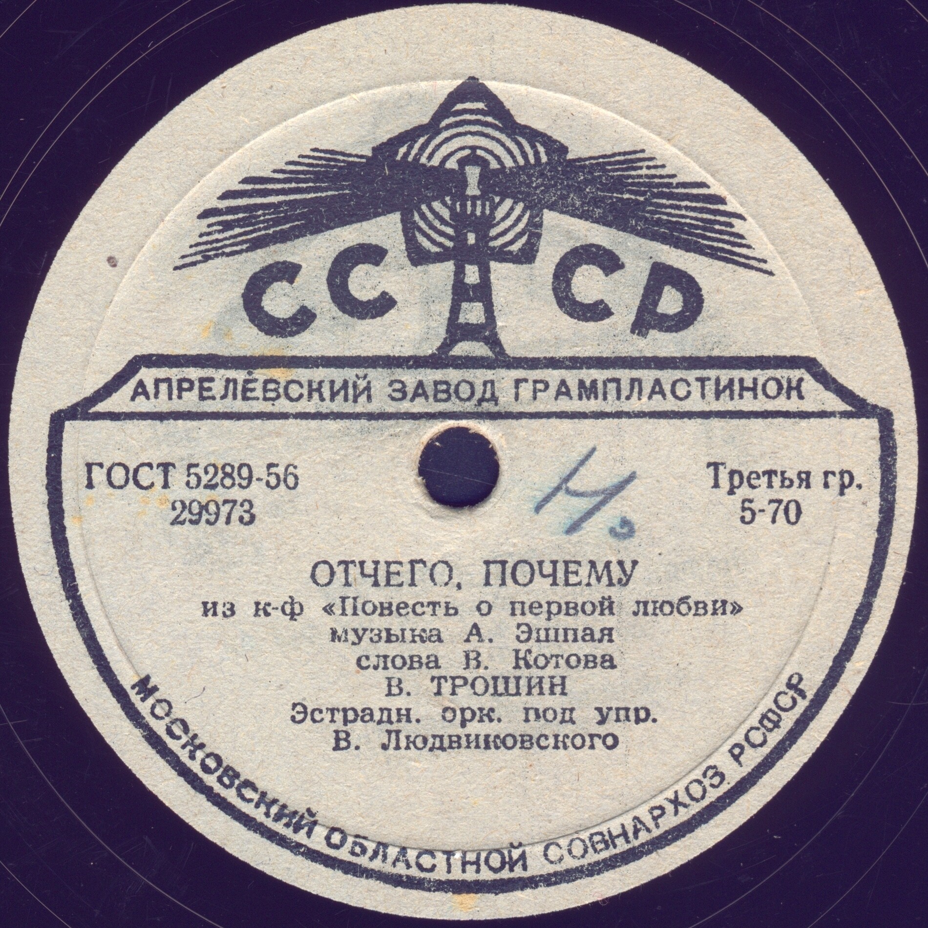 Л. Гурченко - Пойми // В. Трошин - Отчего, почему