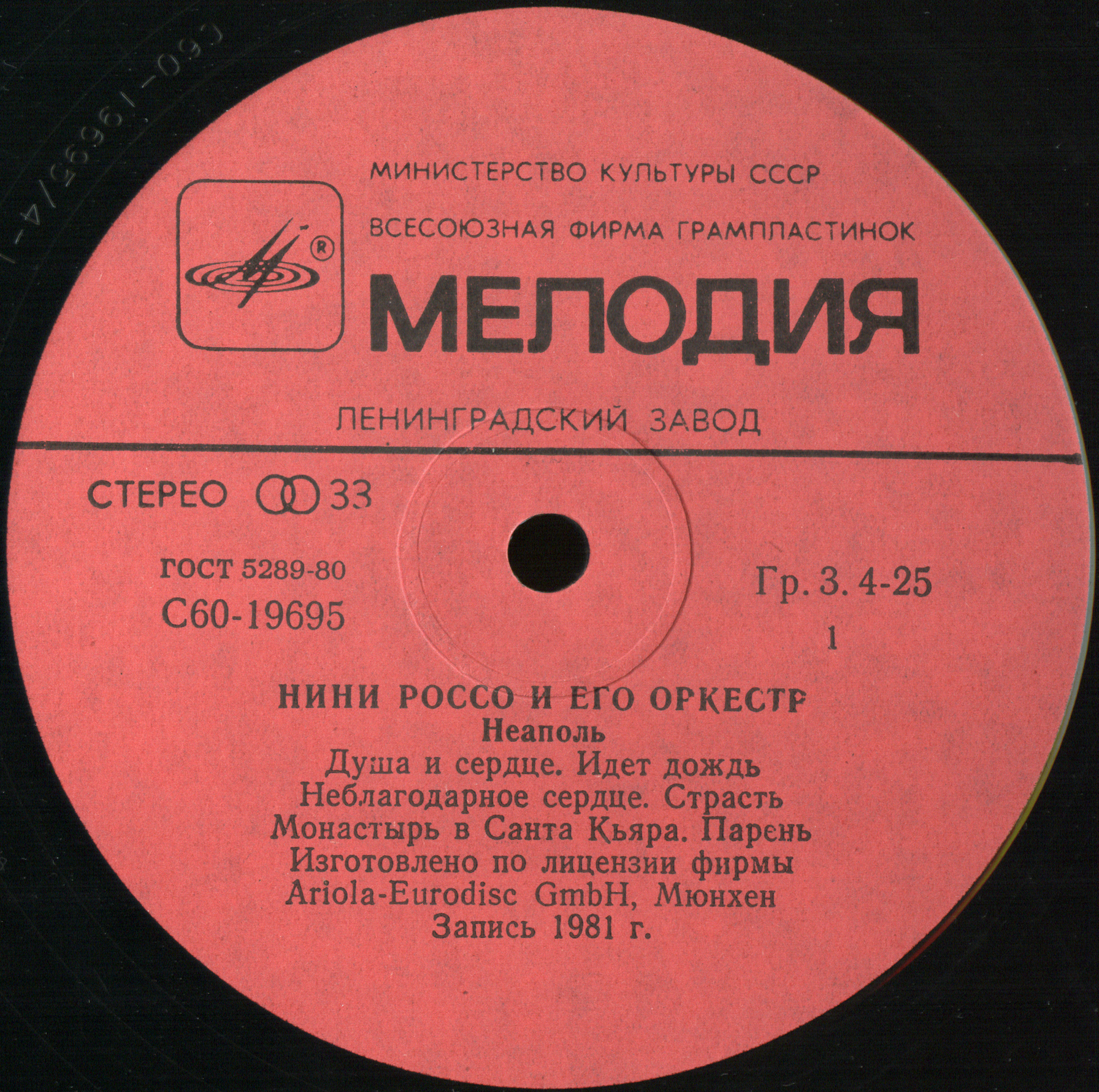 Нини Россо и его оркестр «Неаполь»