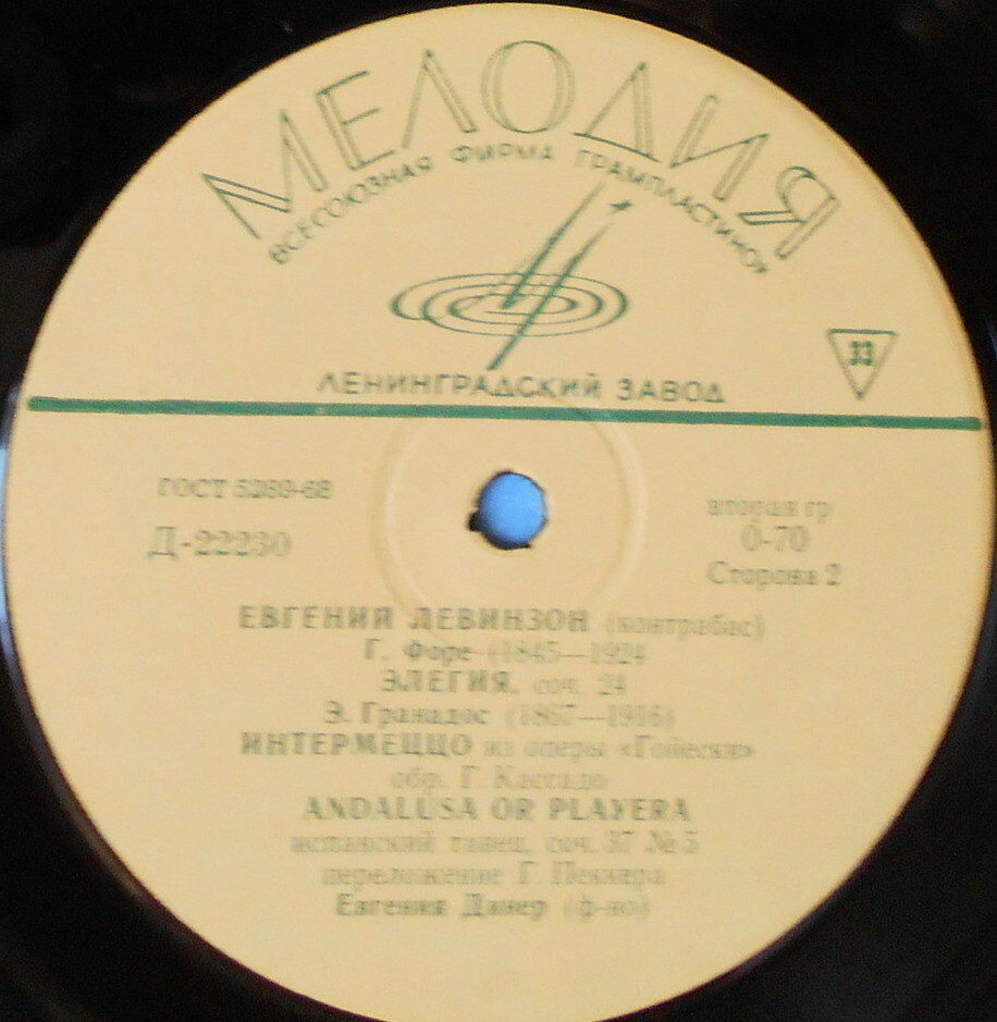 Евгений ЛЕВИНЗОН (контрабас)