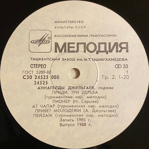 ДЖУЛЬГАЕВ Аннагельды (гиджак).