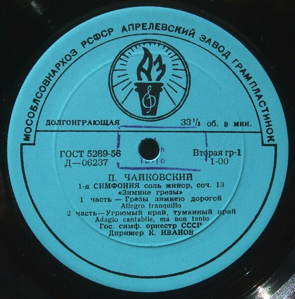 П. ЧАЙКОВСКИЙ (1840–1893): Симфония № 1 соль минор, соч. 13 (К. Иванов)