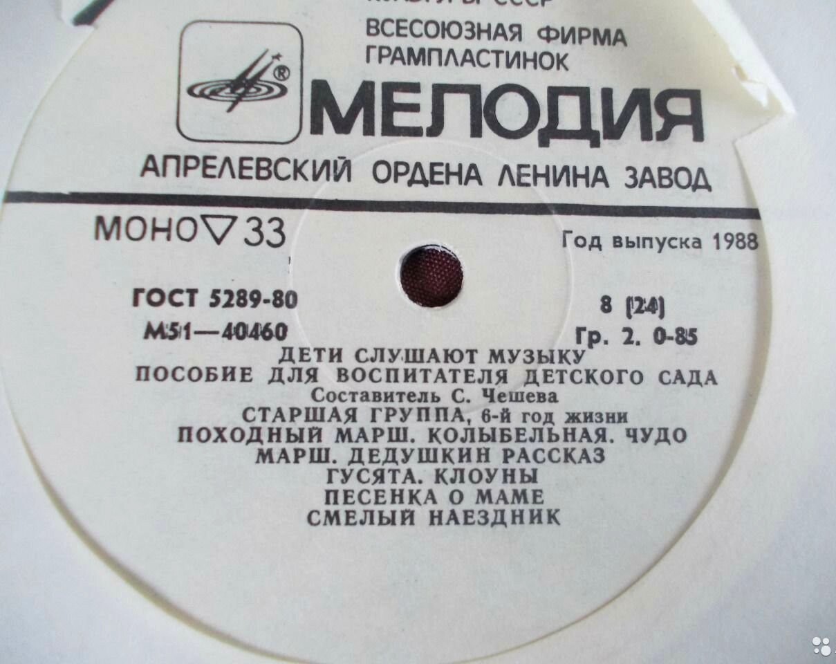 ДЕТИ СЛУШАЮТ МУЗЫКУ (Первая часть)