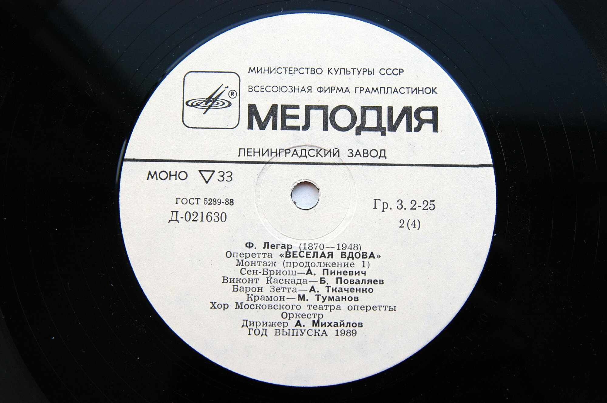 Франц Легар. Весёлая вдова (оперетта)