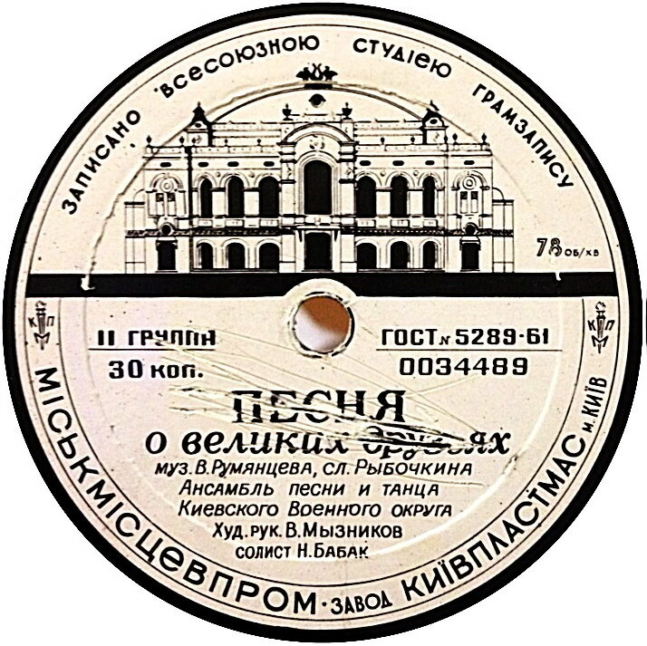 Ансамбль песни и танца Киевского военного округа, худ. рук. В. Мызников