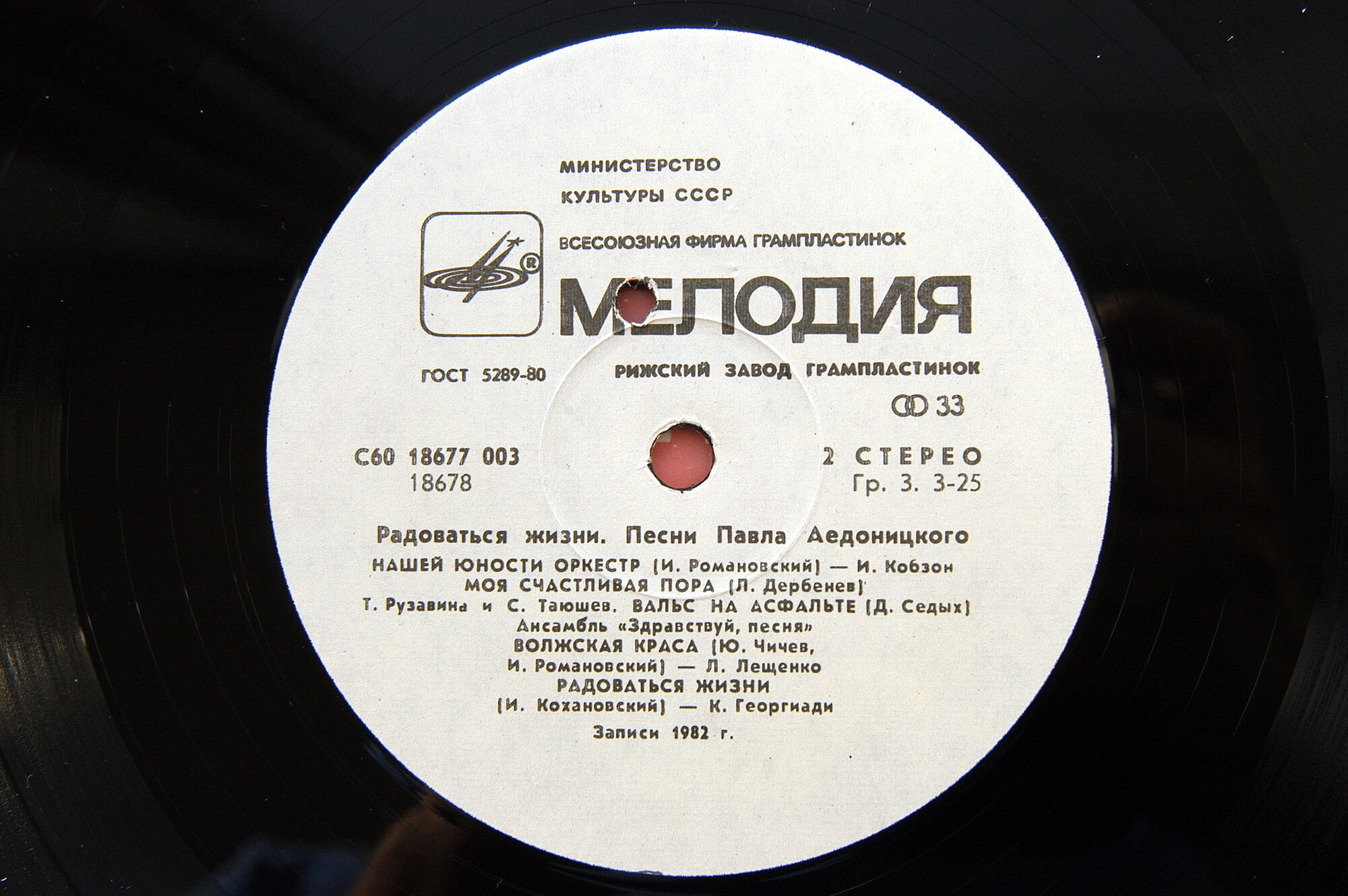 Павел Аедоницкий. "Радоваться жизни", песни