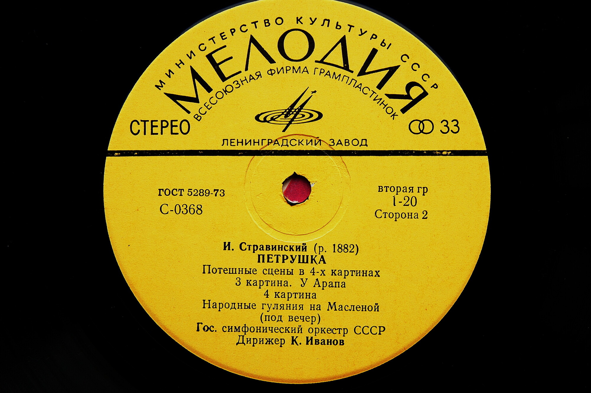 И. СТРАВИНСКИЙ (1882–1971): «Петрушка», потешные сцены в 4-х картинах (К. Иванов)