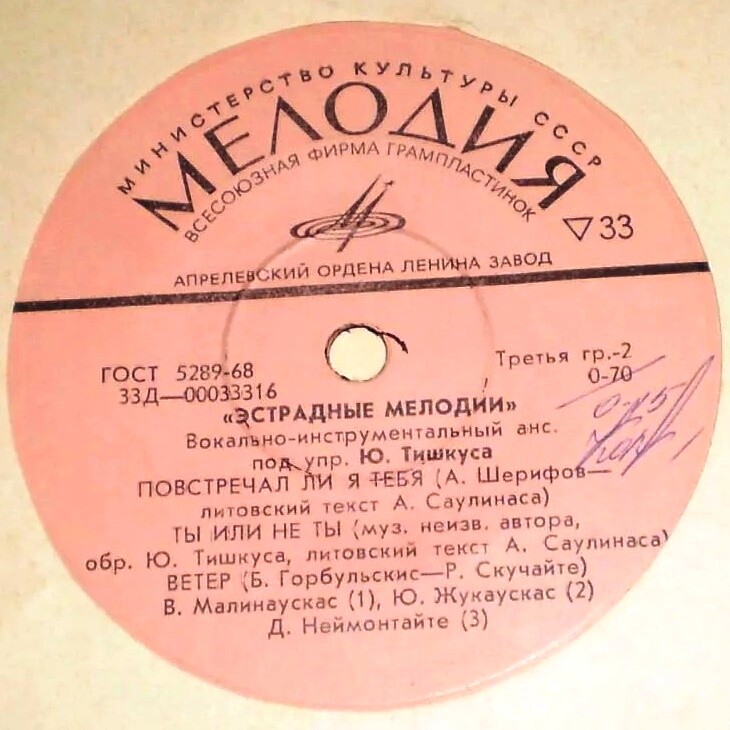 ESTRADINIS ANSAMBLIS "ESTRADINES MELODIJOS", vad. Juozas Tiskus