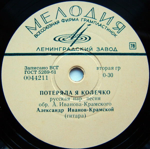 А. ИВАНОВ-КРАМСКОЙ, гитара