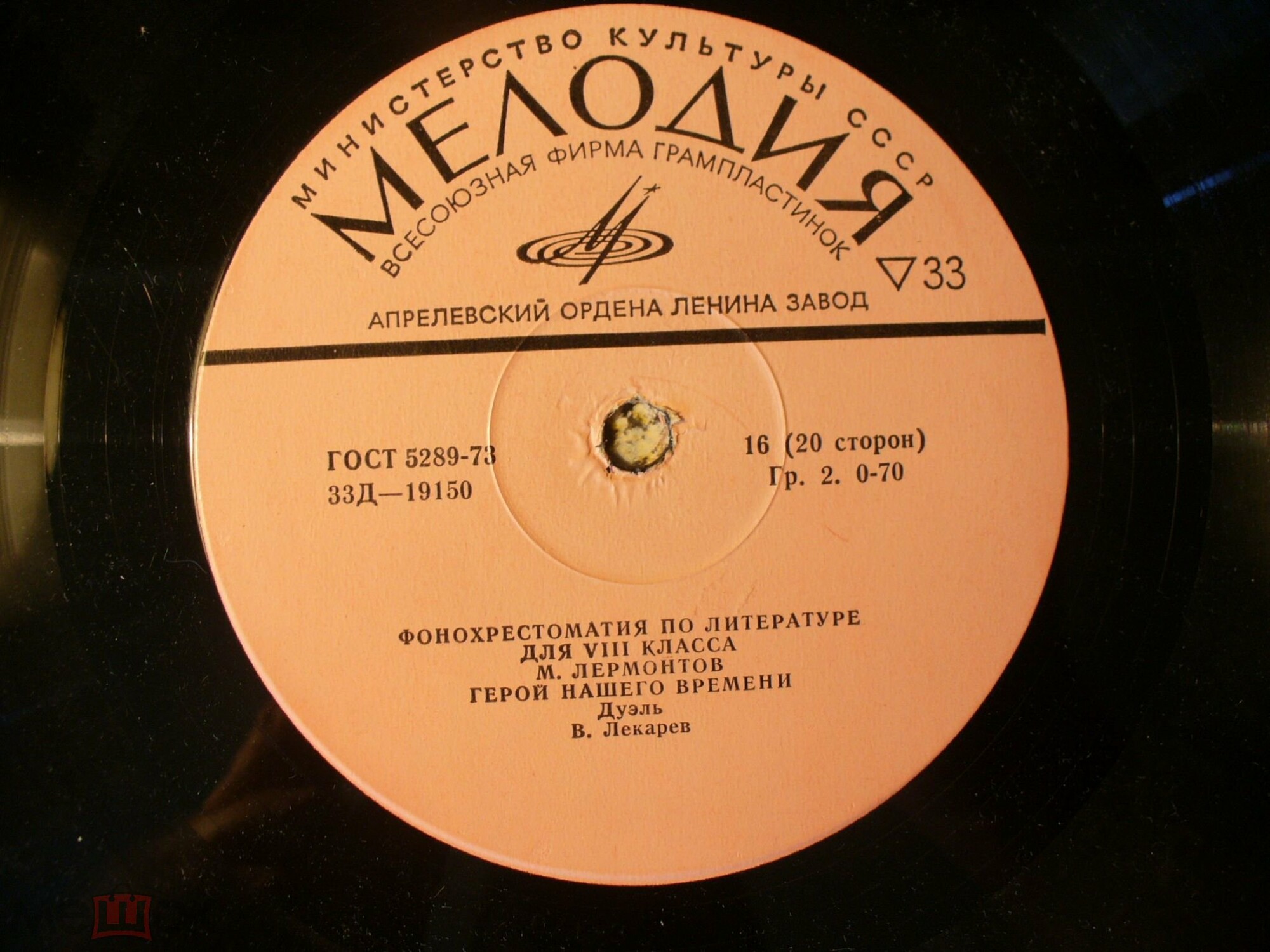 Фонохрестоматия по литературе для VIII класса