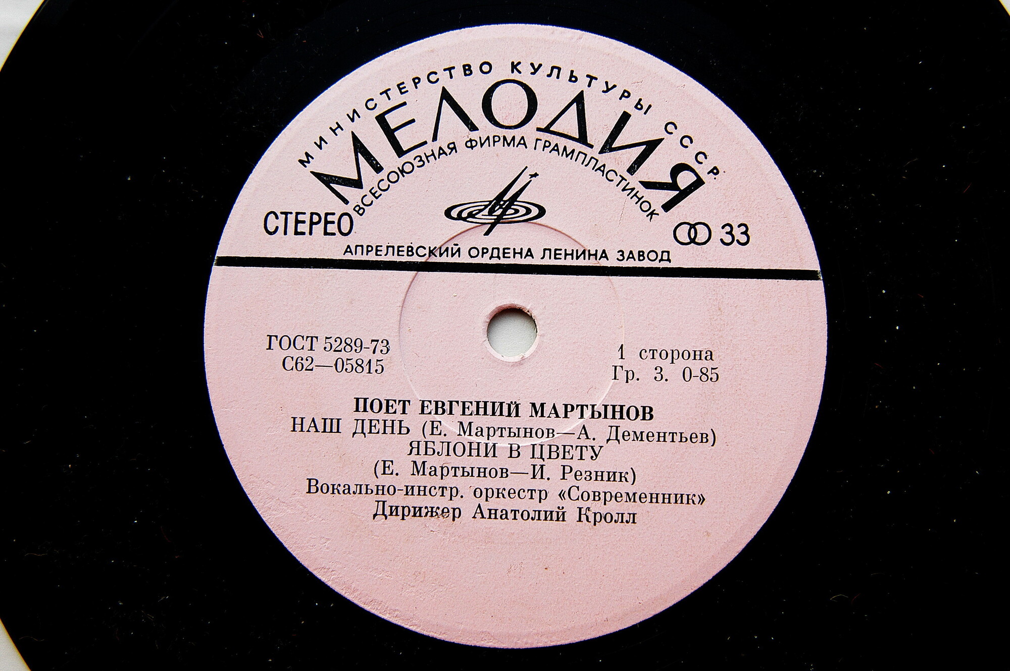 Поет Евгений Мартынов