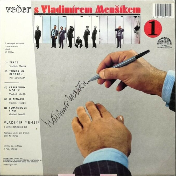 Večer S Vladimírem Menšíkem [по заказу чешской фирмы SUPRAPHON 0 18 1041]