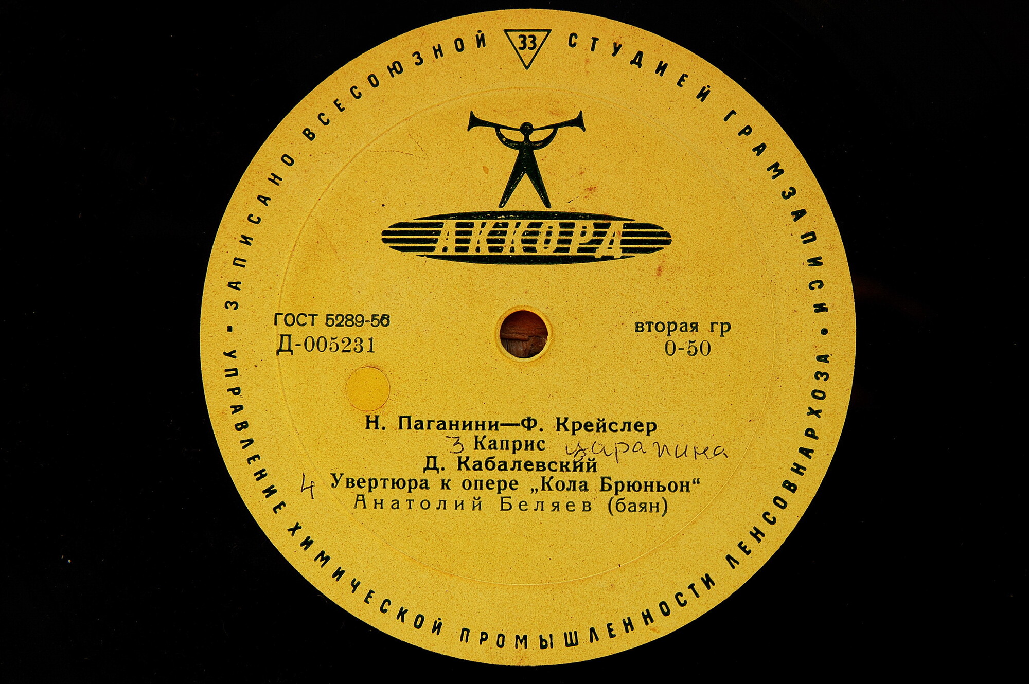 Играет Анатолий Беляев (баян)