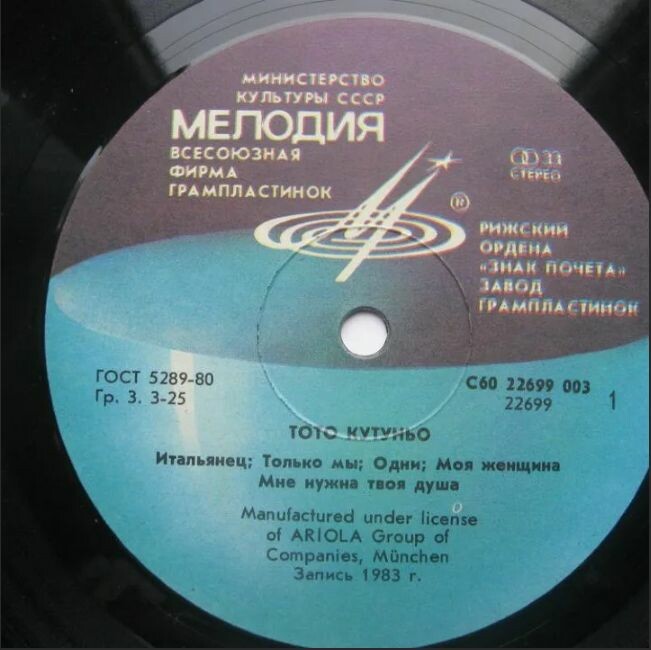 Тото Кутуньо. Toto Cutugno