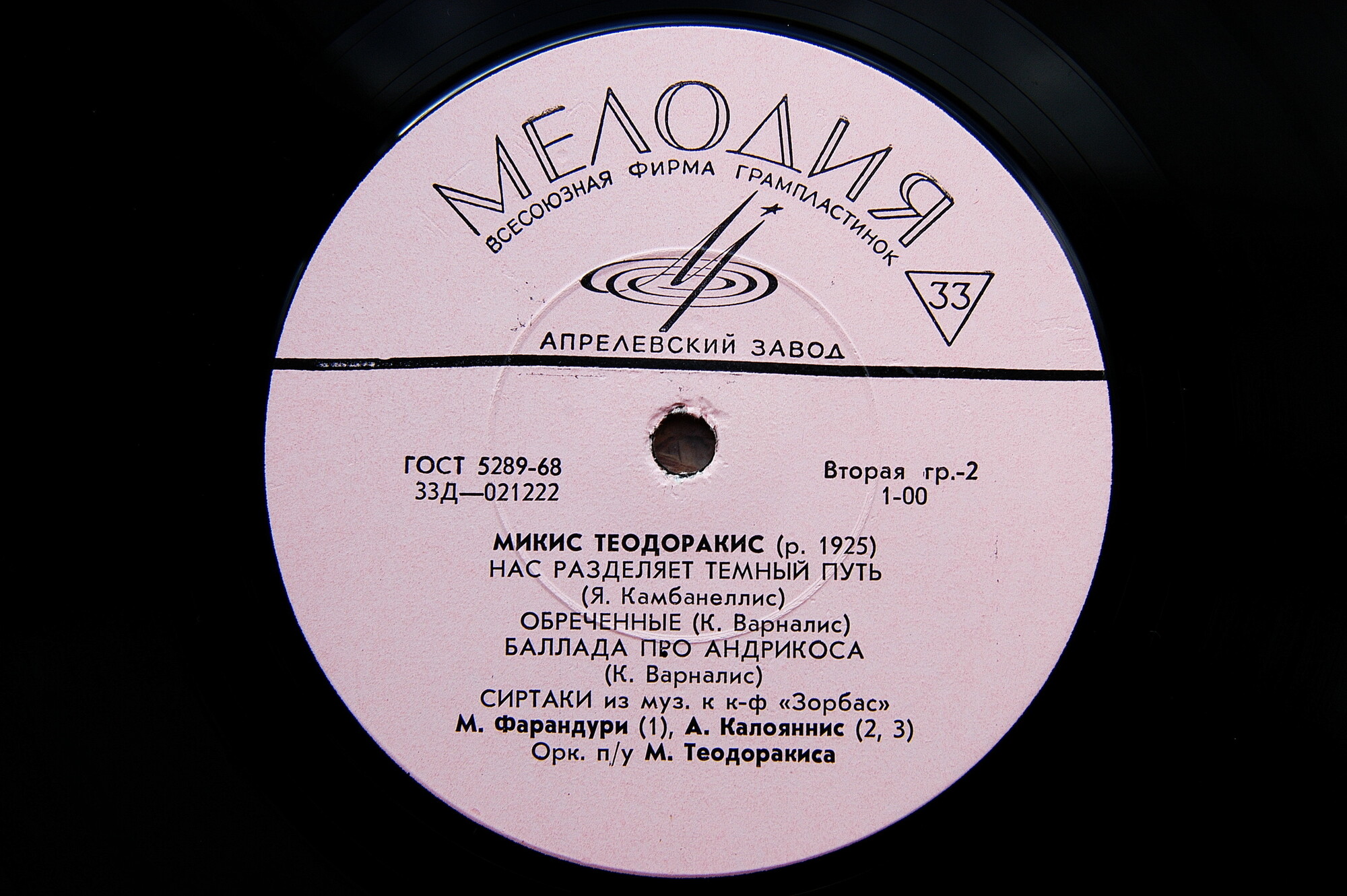 Песни Микиса Теодоракиса