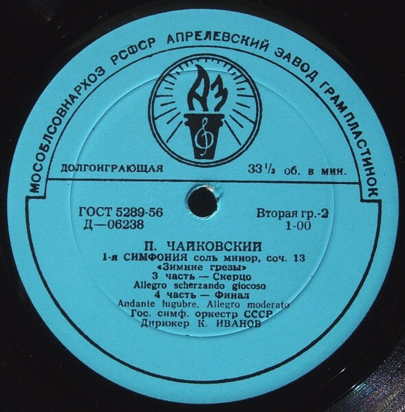 П. ЧАЙКОВСКИЙ (1840–1893): Симфония № 1 соль минор, соч. 13 (К. Иванов)