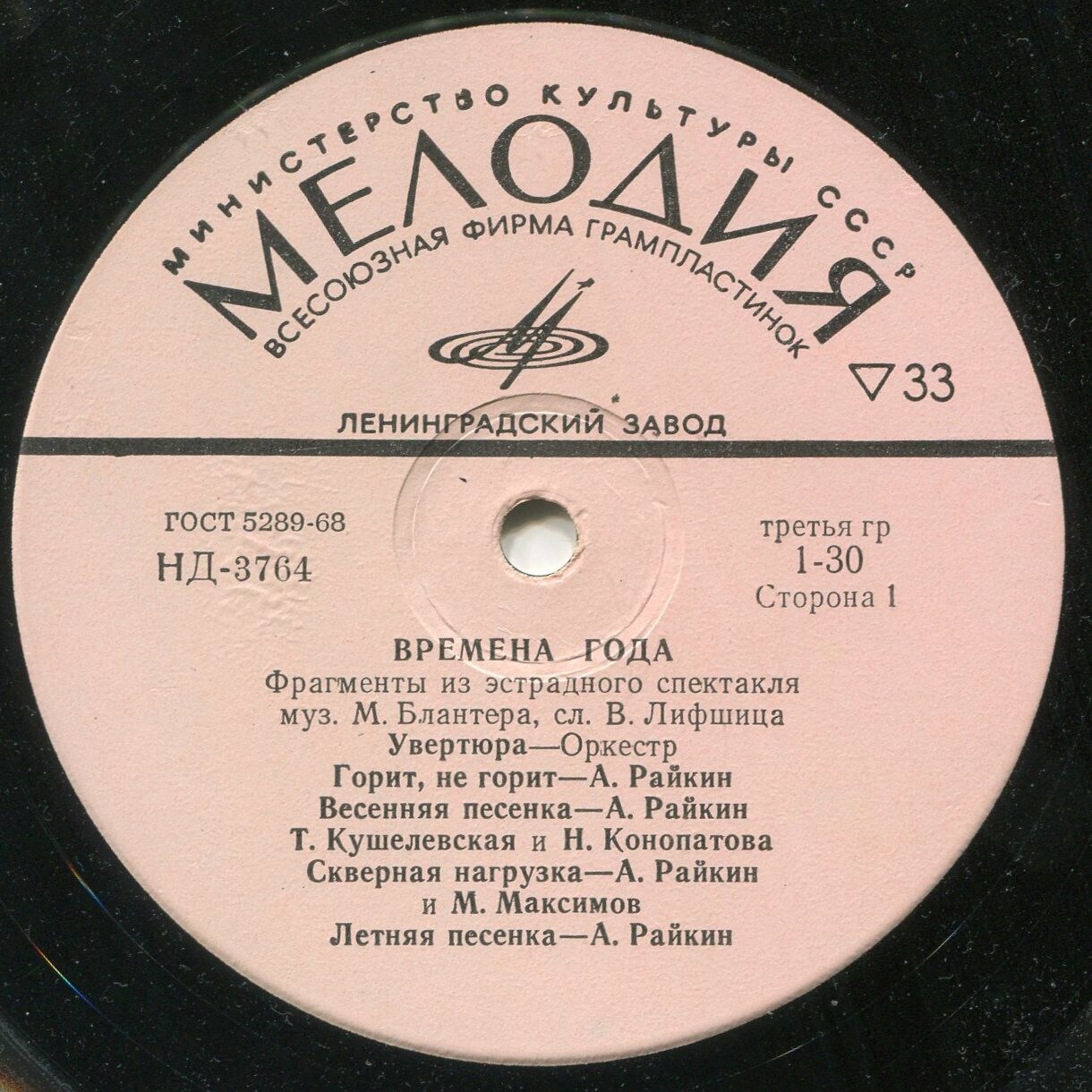 Аркадий Райкин. Времена года