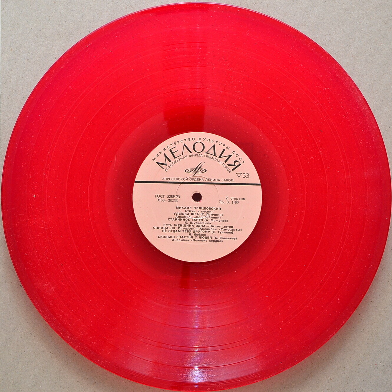 Михаил ПЛЯЦКОВСКИЙ. Стихи и песни