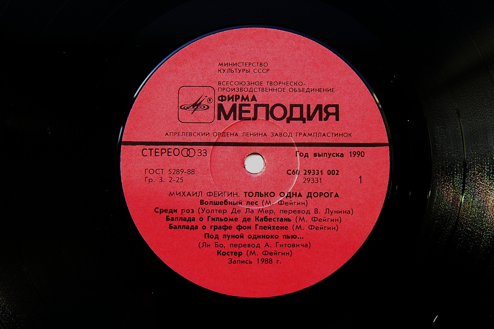 Михаил Фейгин. Только одна дорога