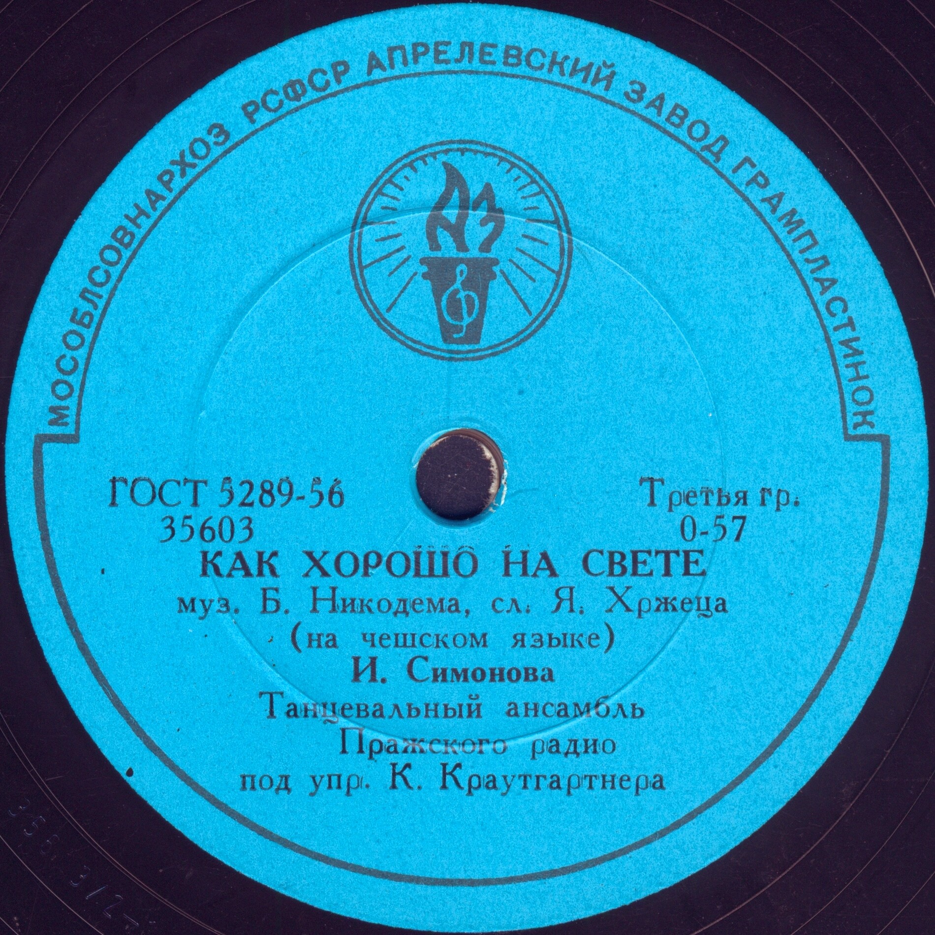 Танцевальный ансамбль Пражского радио п/у К. КРАУТГАРТНЕРА (Чехословакия)