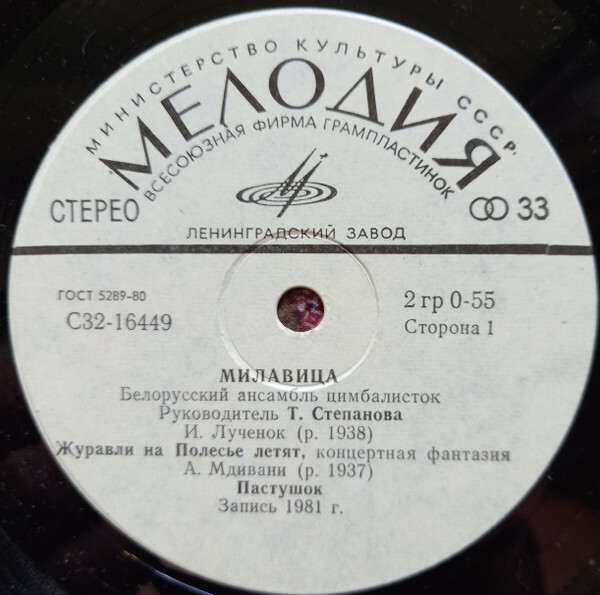 БЕЛОРУССКИЙ АНСАМБЛЬ ЦИМБАЛИСТОК «МИЛАВИЦА», рук. Татьяна Степанова