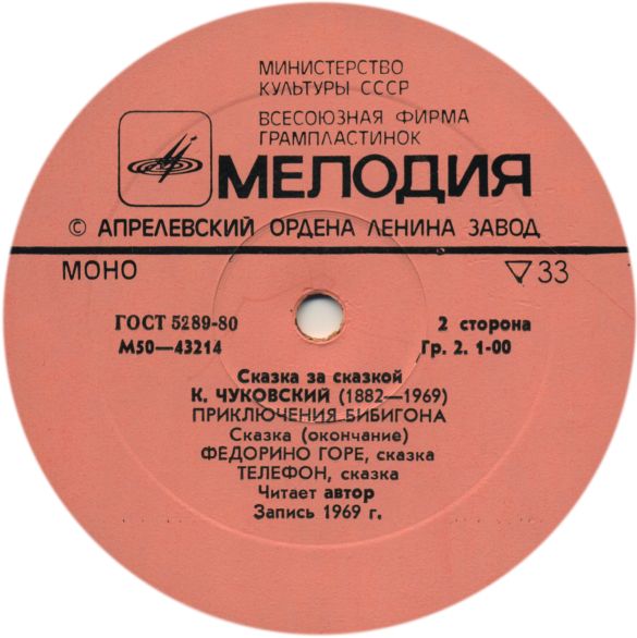 К. Чуковский. Приключения Бибигона, Федорино горе, Телефон