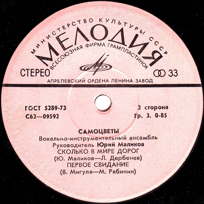 ВИА "САМОЦВЕТЫ", руководитель Юрий Маликов. «Все, что есть у меня»