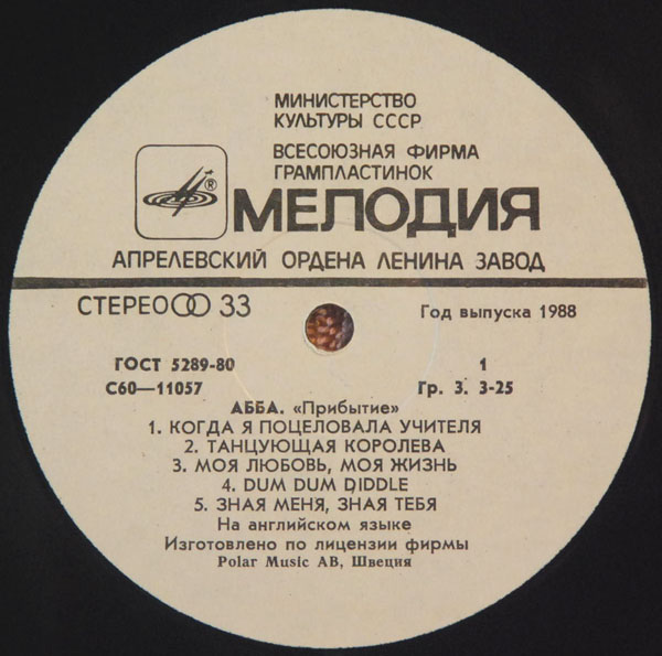 ВИА "АББА" (ABBA "Arrival")