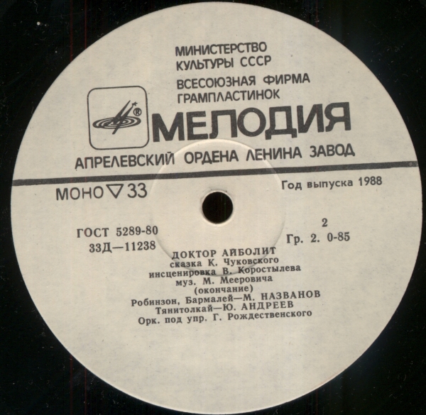 К. И. Чуковский. Доктор Айболит